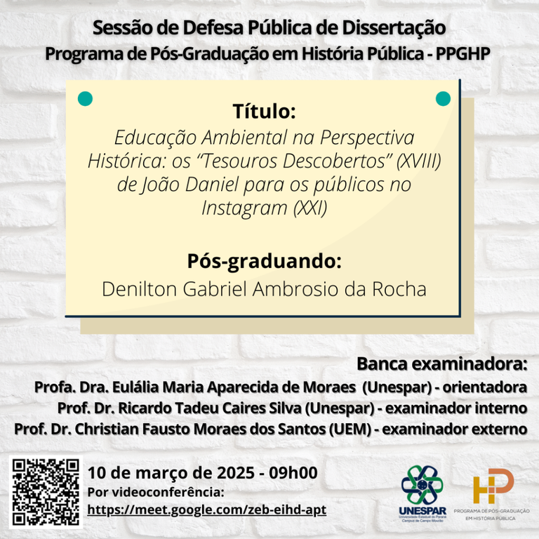 Defesa Pública de Dissertação PPGHP - Denilton Gabriel.png