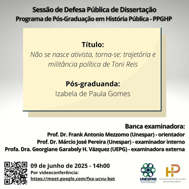 Defesa Pública de Dissertação PPGHP - Izabela de Paula Gomes.jpg