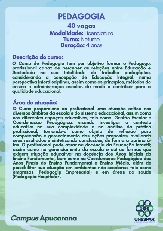 Apucarana - Pedagogia