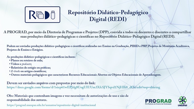 Repositório Didático-Pedagógico Digital (REDI) Repositório Didático-Pedagógico Digital (REDI)