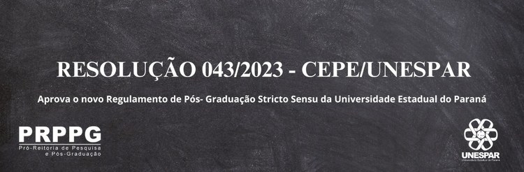 Resolução 043/2023 - CEPE/Unespar
